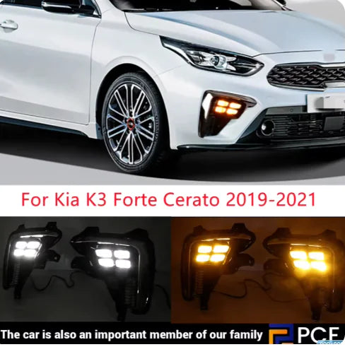 Lámparas antiniebla LED DRL para Kia K3/Forte/Cerato