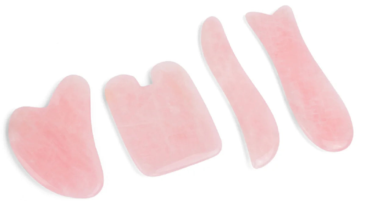 Rose Quartz Face Massager Gua Sha Scraper Natural Jade Stone Skin Care Massager for Body Facial Neck Back Beauty Health Eye SPA