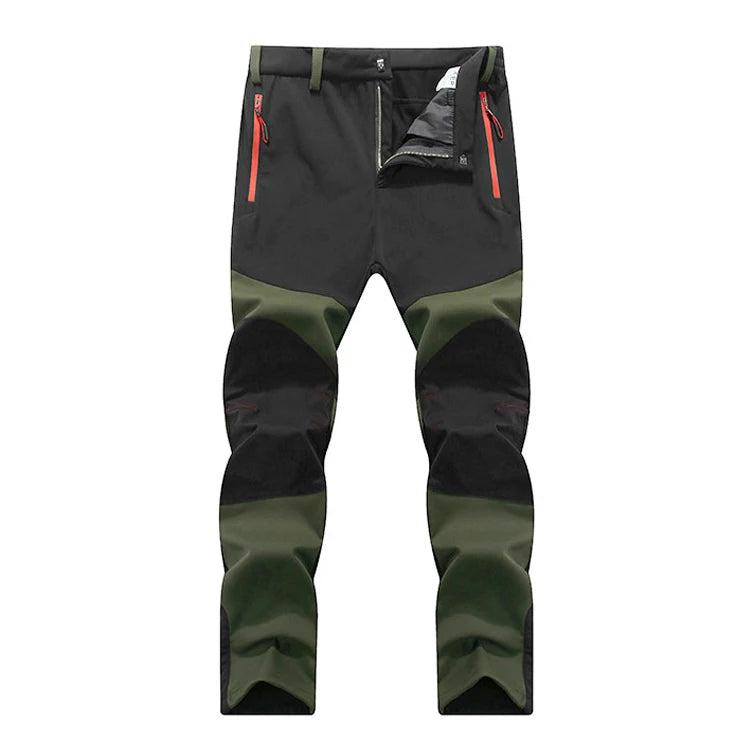 TRVLWEGO Hunting Climbing Camping Hiking Trekking Pants Softshell Autumn Winter Waterproof  Warmth Radiation Protection Men