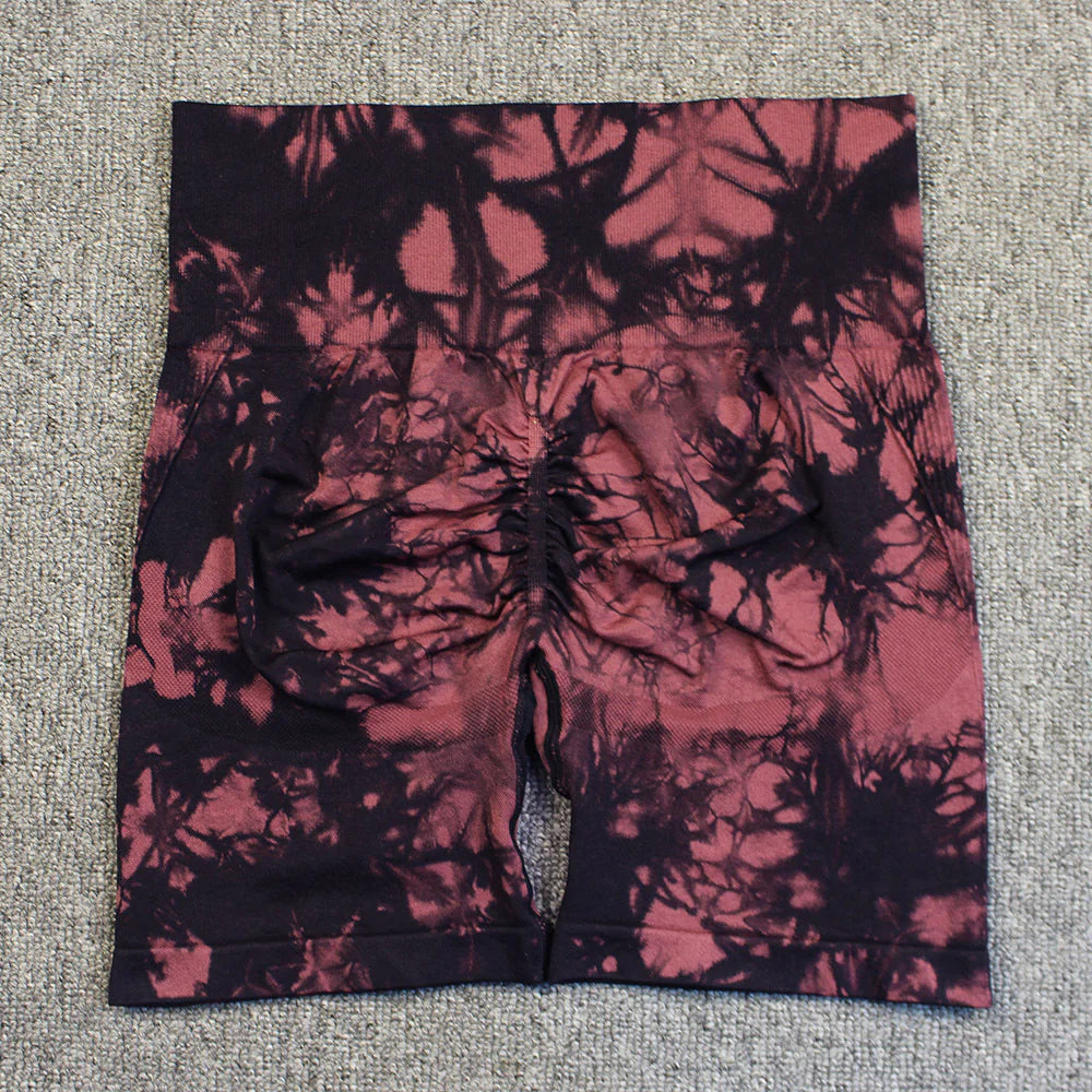Tie-Dye Yoga Shorts