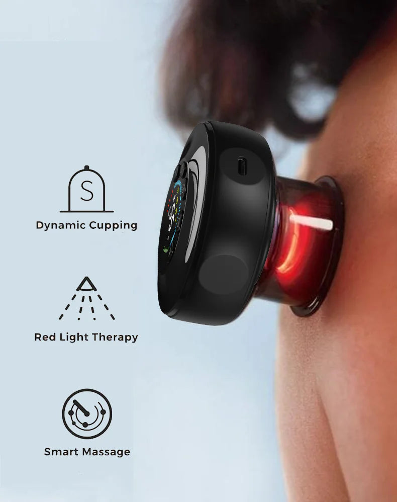 Appareil de massage électrique à ventouses pour physiothérapie à lumière rouge