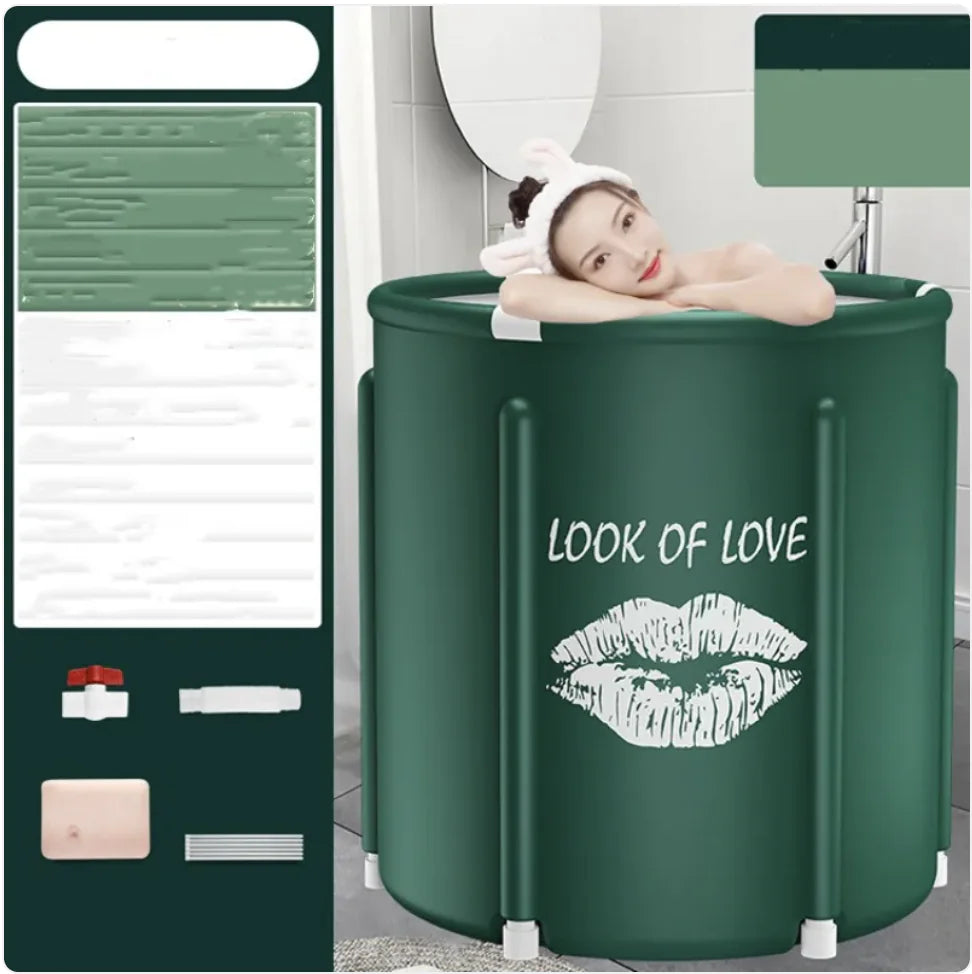 Bañera plegable con calefacción
