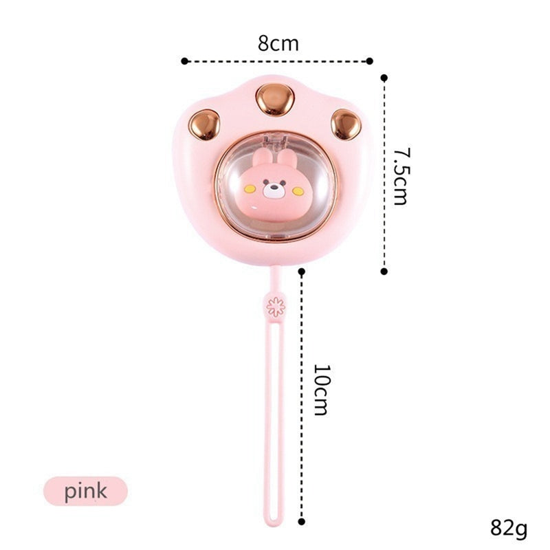 Portable Hand Warmer 2400Mah USB Charge Power Bank Rechargeable Mini Hand Warmer for Winter Outdoor Hiking Pink