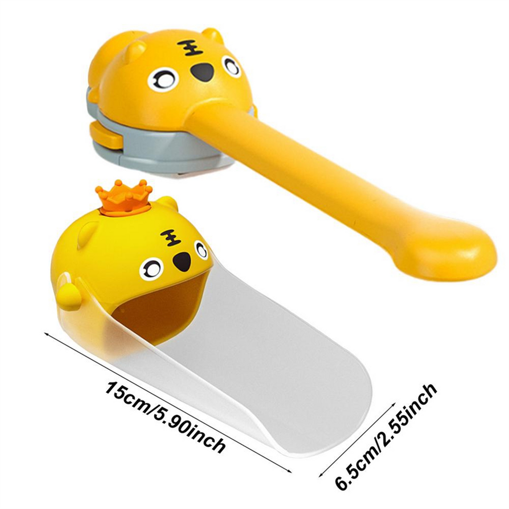 Cartoon Animals Faucet Extender for Kids Hand Washing in Bathroom Sink Accessories Kitchen Convenient for Baby Washing B