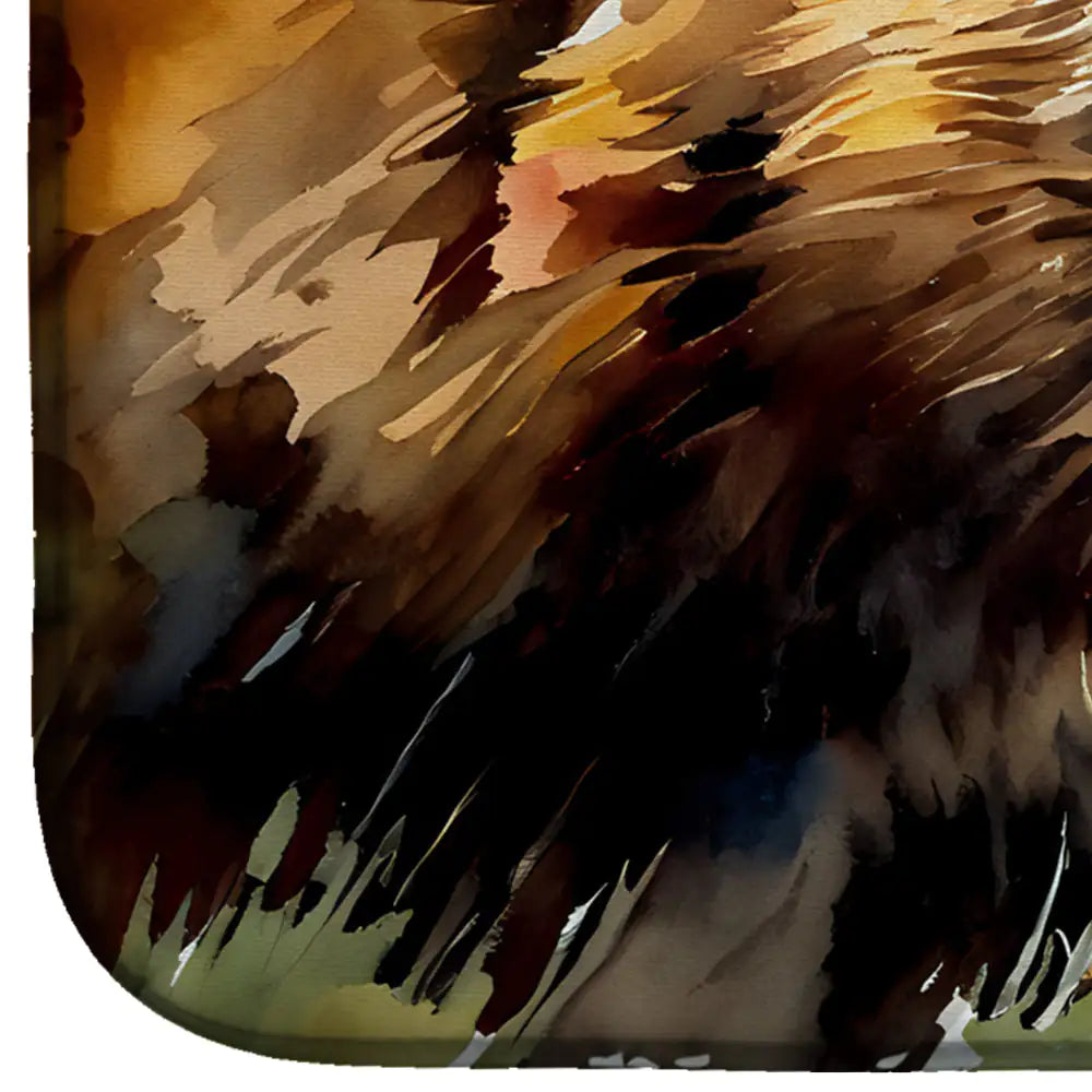 Esterilla para secar platos con forma de oso grizzly