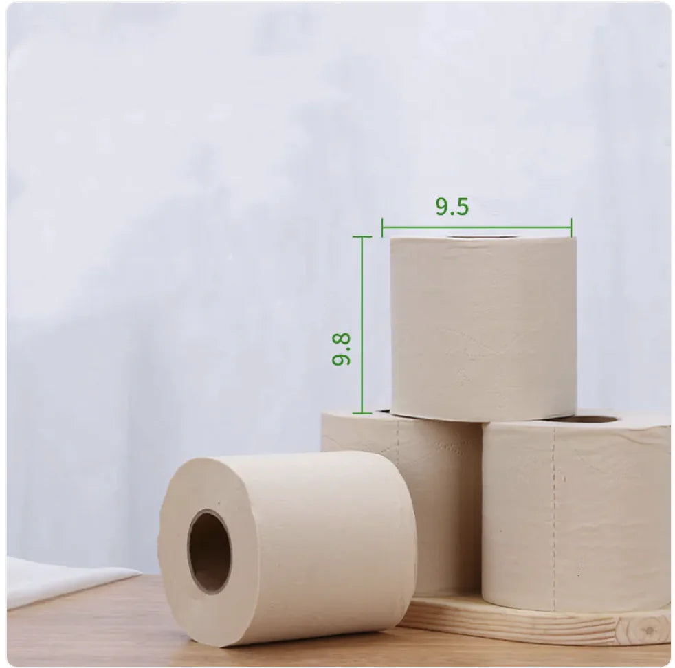 Rollos de papel higiénico grueso de 4 capas