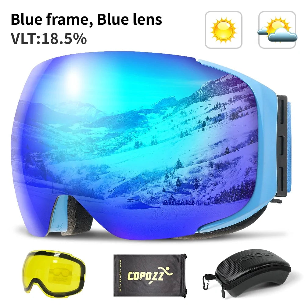 Gafas de esquí magnéticas