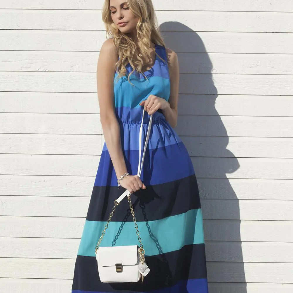 Bolso de mano de piel pequeño color blanco (opción 2)