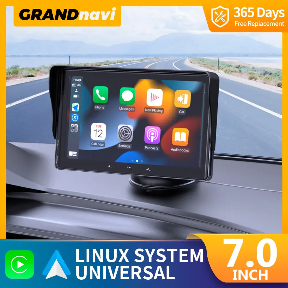 Reproductor de vídeo multimedia con radio para coche universal de 7 pulgadas