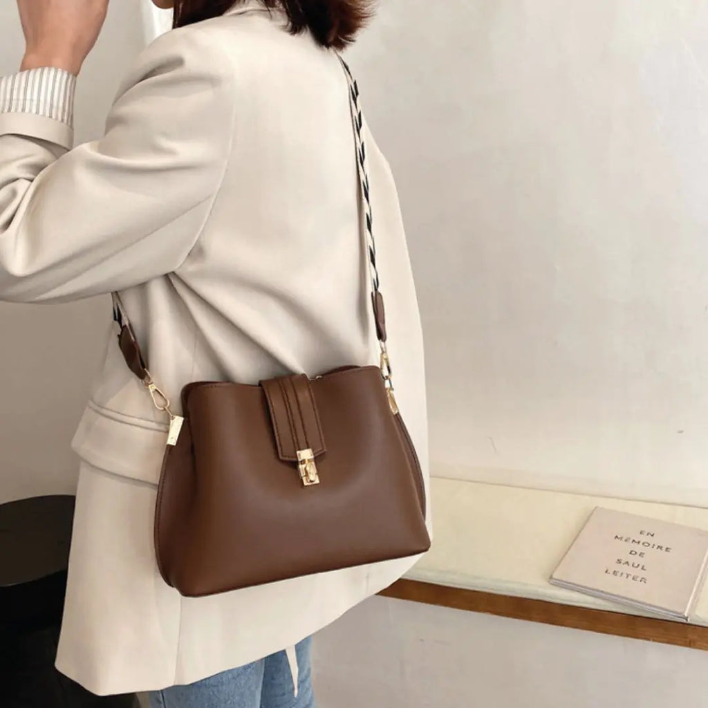 Bolso de hombro a cuadros