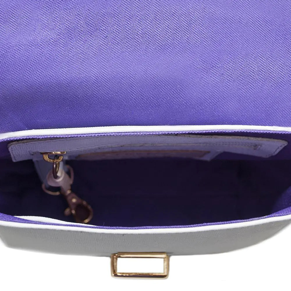 Bolso de mano de piel pequeño color blanco (opción 2)