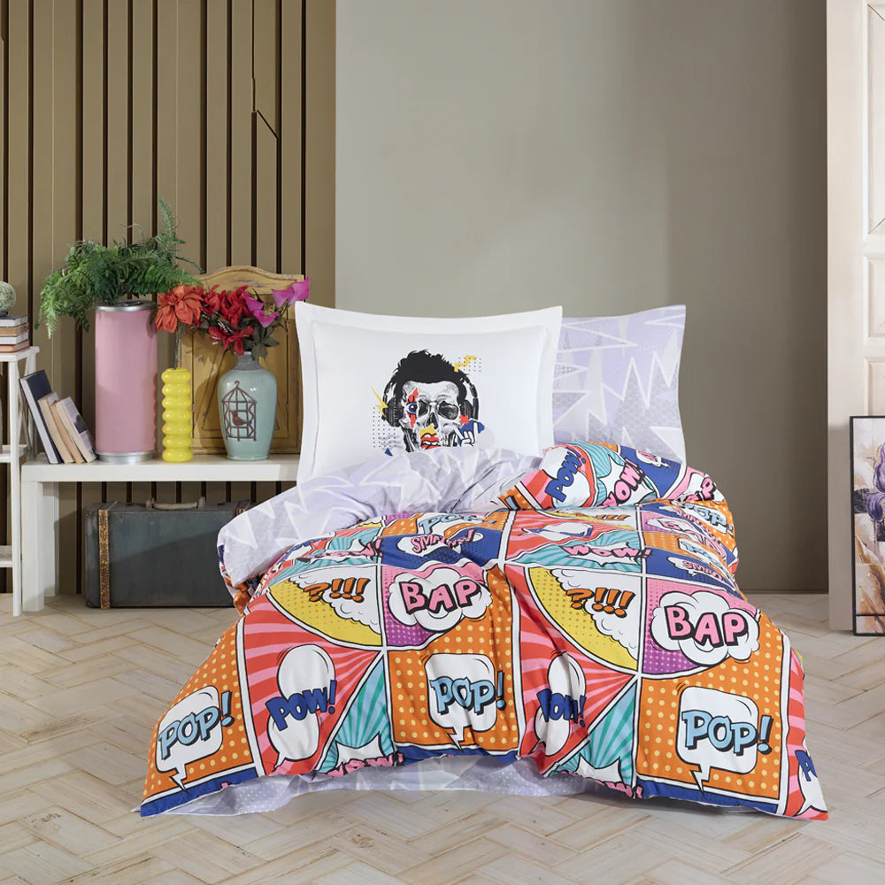 Hobby Wow! MULTİCOLOR - Poplin Studio Duvet Cover Set