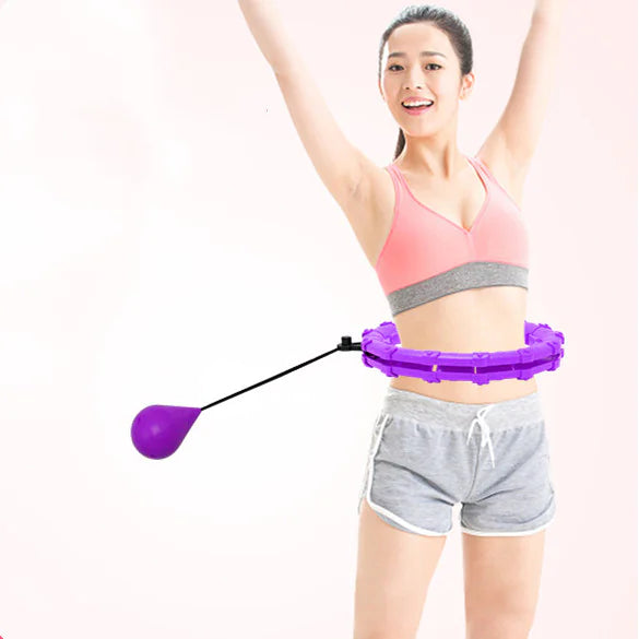 Aro de fitness ajustable con bolas de masaje