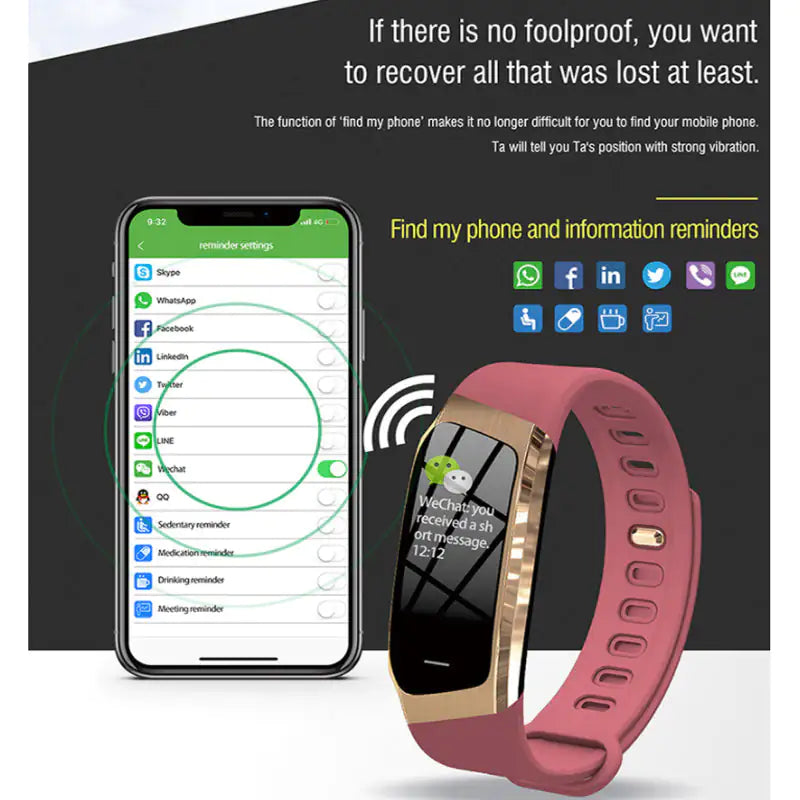 Montre intelligente urbaine et tracker de bien-être