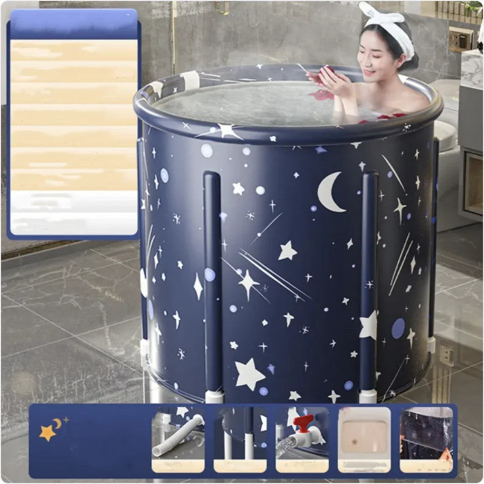 Bañera plegable con calefacción