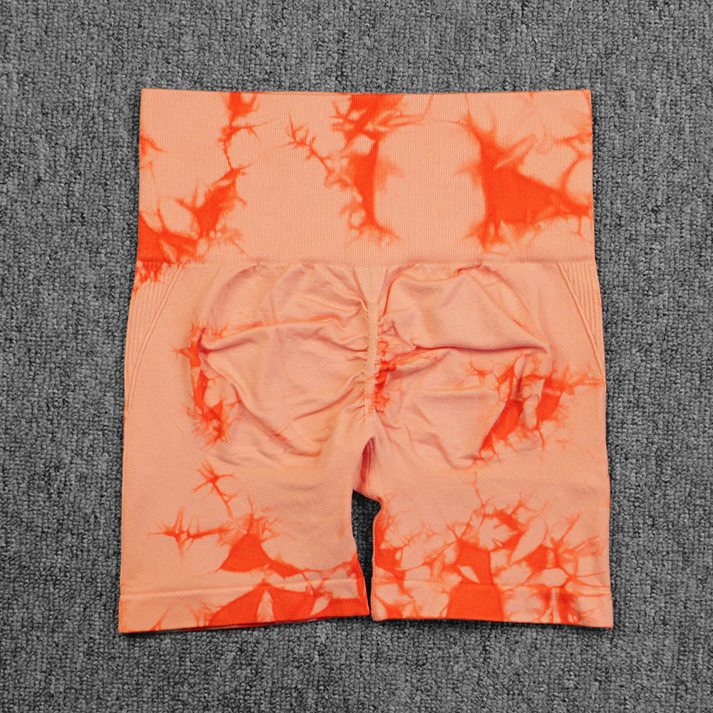 Tie-Dye Yoga Shorts