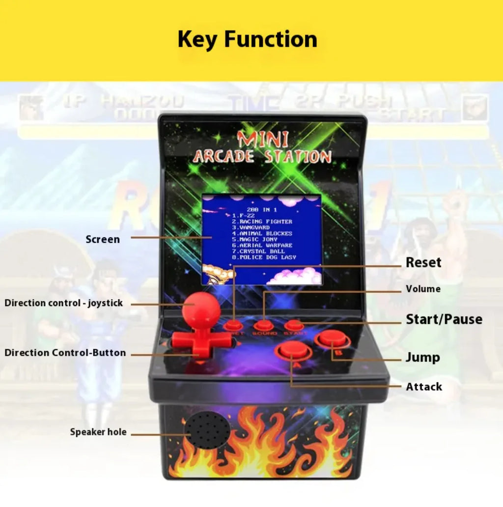 Mini consola de juegos arcade portátil