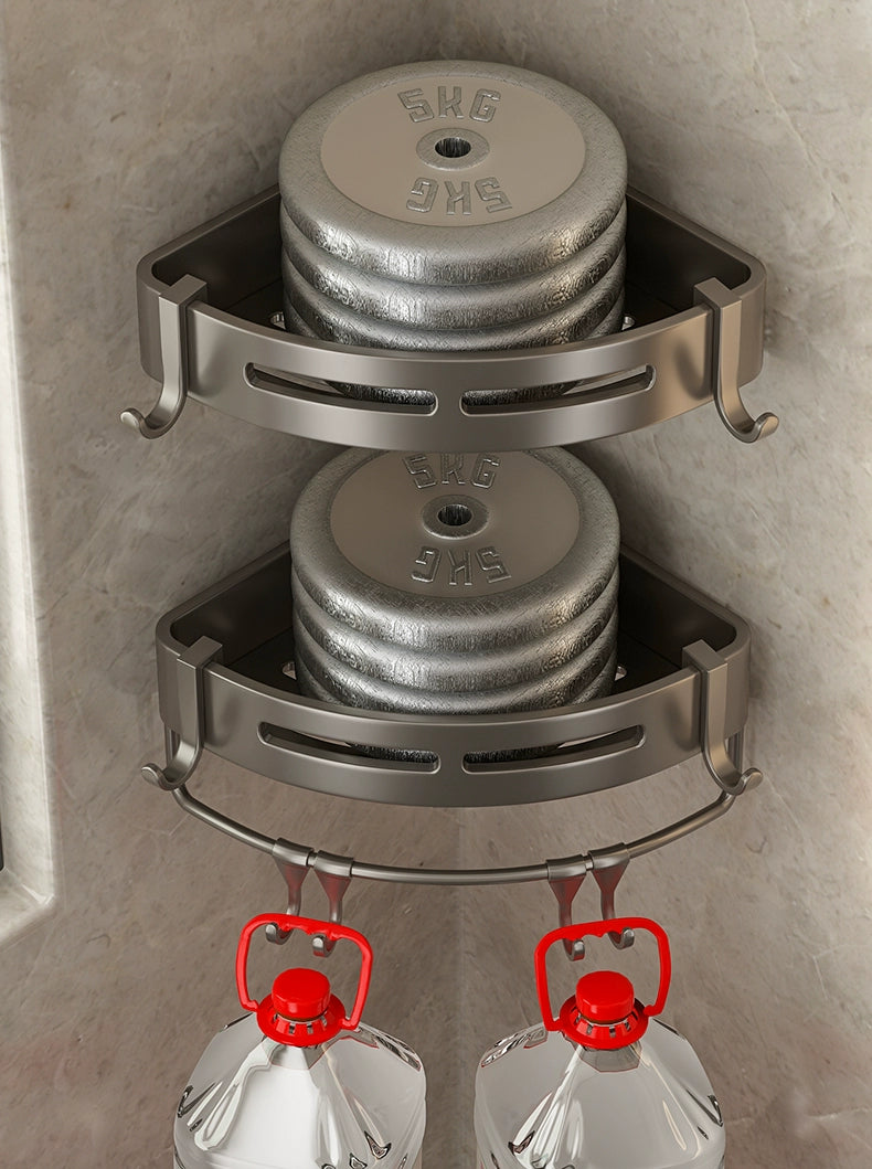 Toilet Punch-Free Wall-Mounted Bath Storage Rack