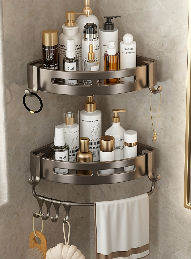 Toilet Punch-Free Wall-Mounted Bath Storage Rack