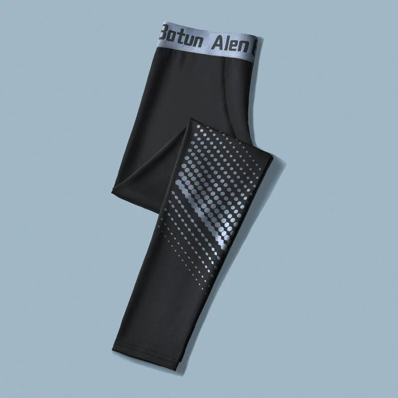 Basketball Basic Thin Ice Silk Quick-Drying Compression Leggings