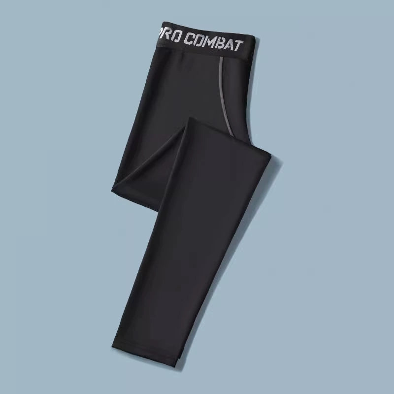 Basketball Basic Thin Ice Silk Quick-Drying Compression Leggings