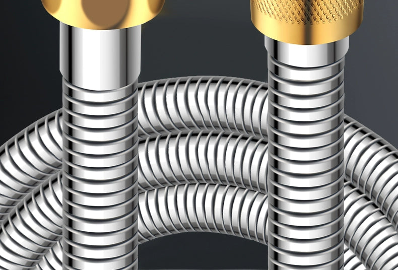 Shower Hose Explosion-Proof Shower Tube Boost Nozzle Refined Copper Neutral Connecting Pipe Water Heater Accessories Complete Collection Punch-Free