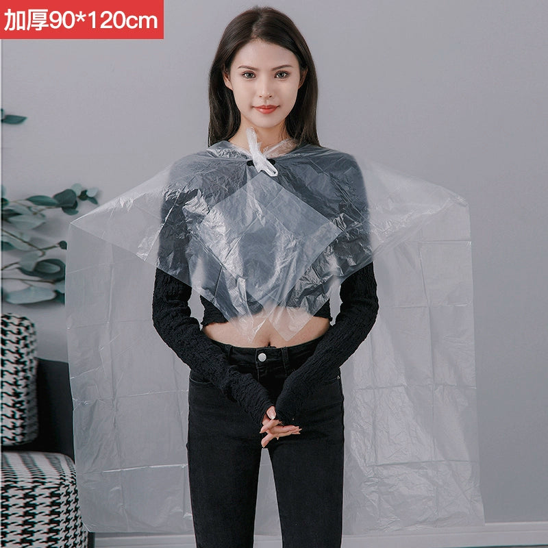 Disposable Shawl for Hair Dye Protection Cloth Scarf Hair Dyeing Hair Treatment Oil Hairdressing Hair Saloon Dedicated Plastic Waterproof Thickened Disposable
