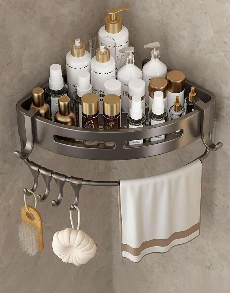 Toilet Punch-Free Wall-Mounted Bath Storage Rack