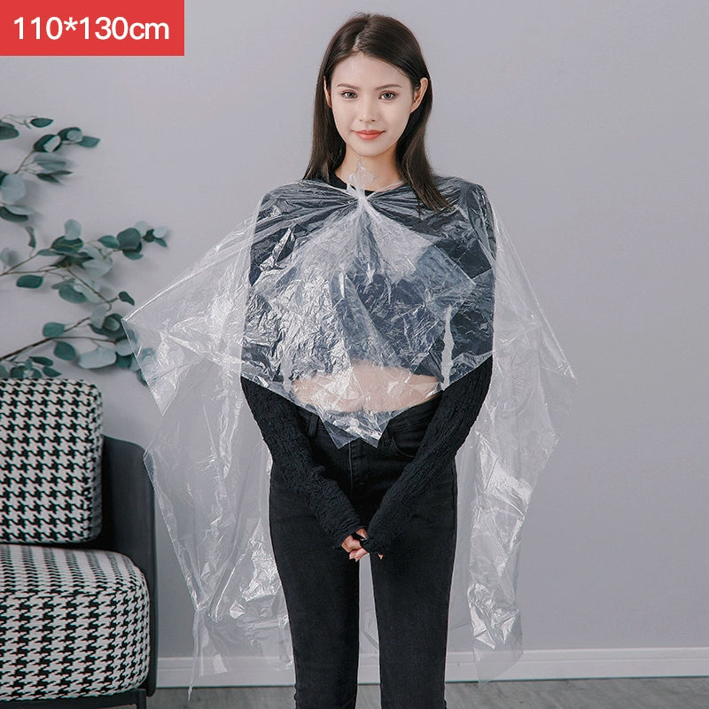 Disposable Shawl for Hair Dye Protection Cloth Scarf Hair Dyeing Hair Treatment Oil Hairdressing Hair Saloon Dedicated Plastic Waterproof Thickened Disposable