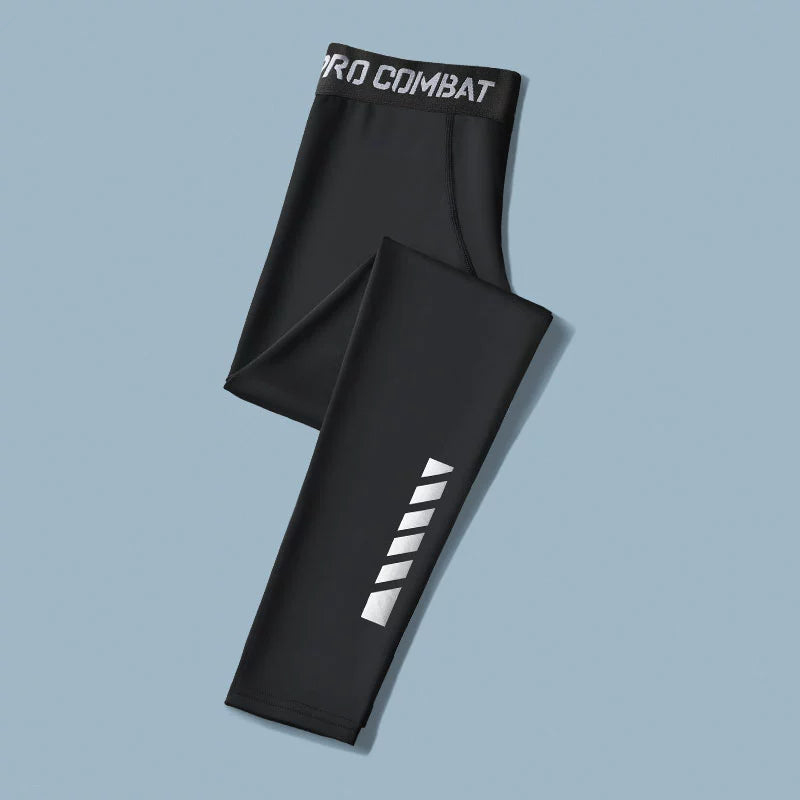 Basketball Basic Thin Ice Silk Quick-Drying Compression Leggings