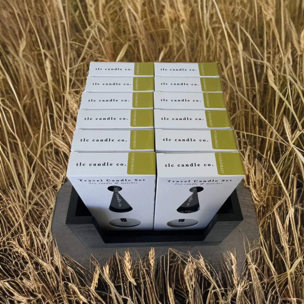Juego de velas de viaje "Citronella" (12)