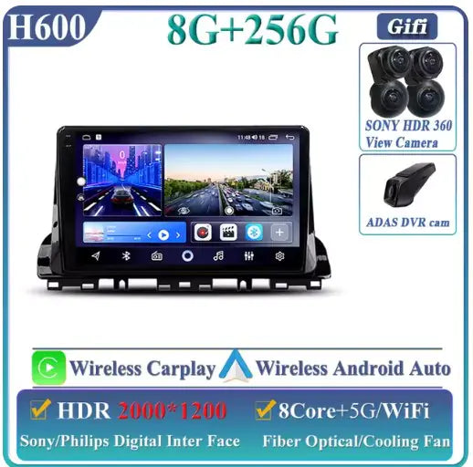 Pantalla de radio del coche