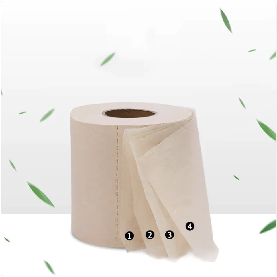 Rollos de papel higiénico grueso de 4 capas