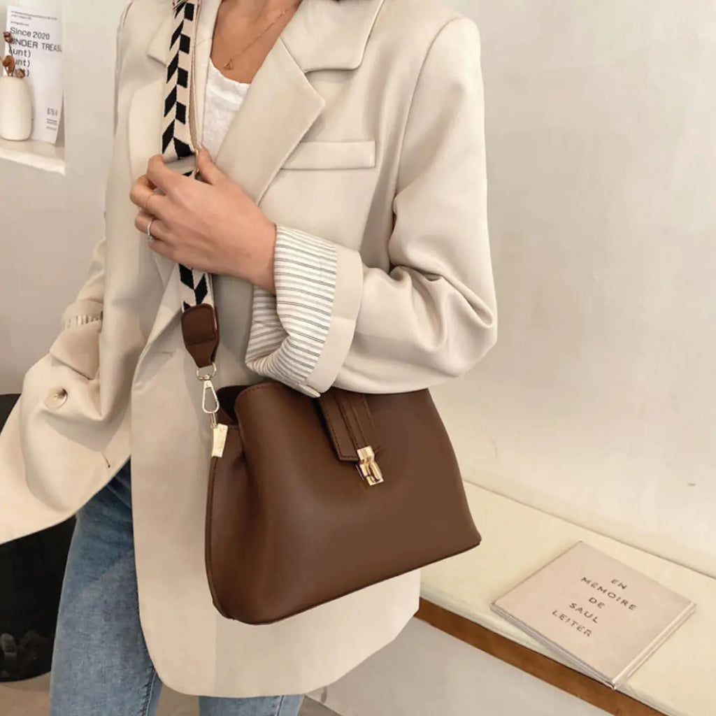 Bolso de hombro a cuadros
