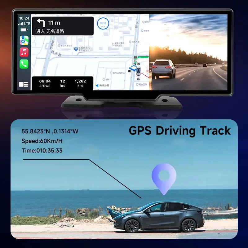 Cámara para salpicadero con Android y DVR para coche