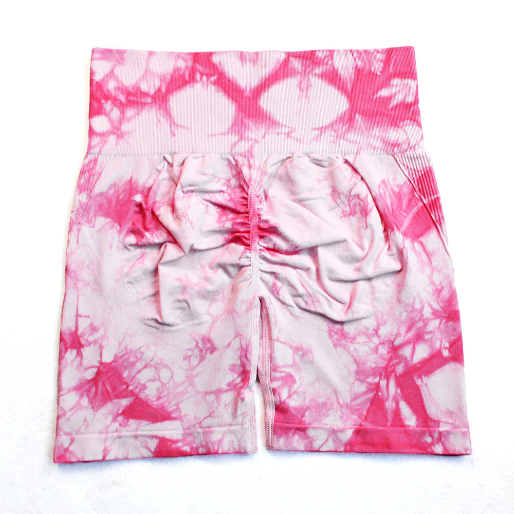 Tie-Dye Yoga Shorts