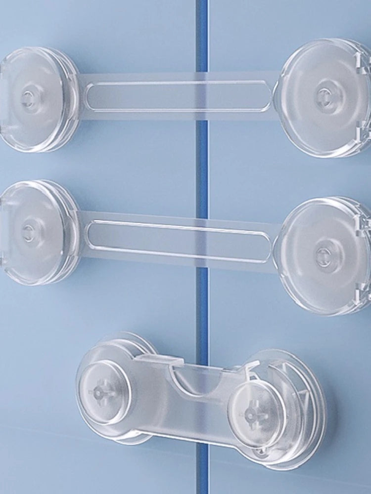 5/10Pcs Baby Cabinet Locks Strap Drawer Lock Child Anti-opening Refrigerator Lock Home Baby Anti-pinch Safety Protection Buckle