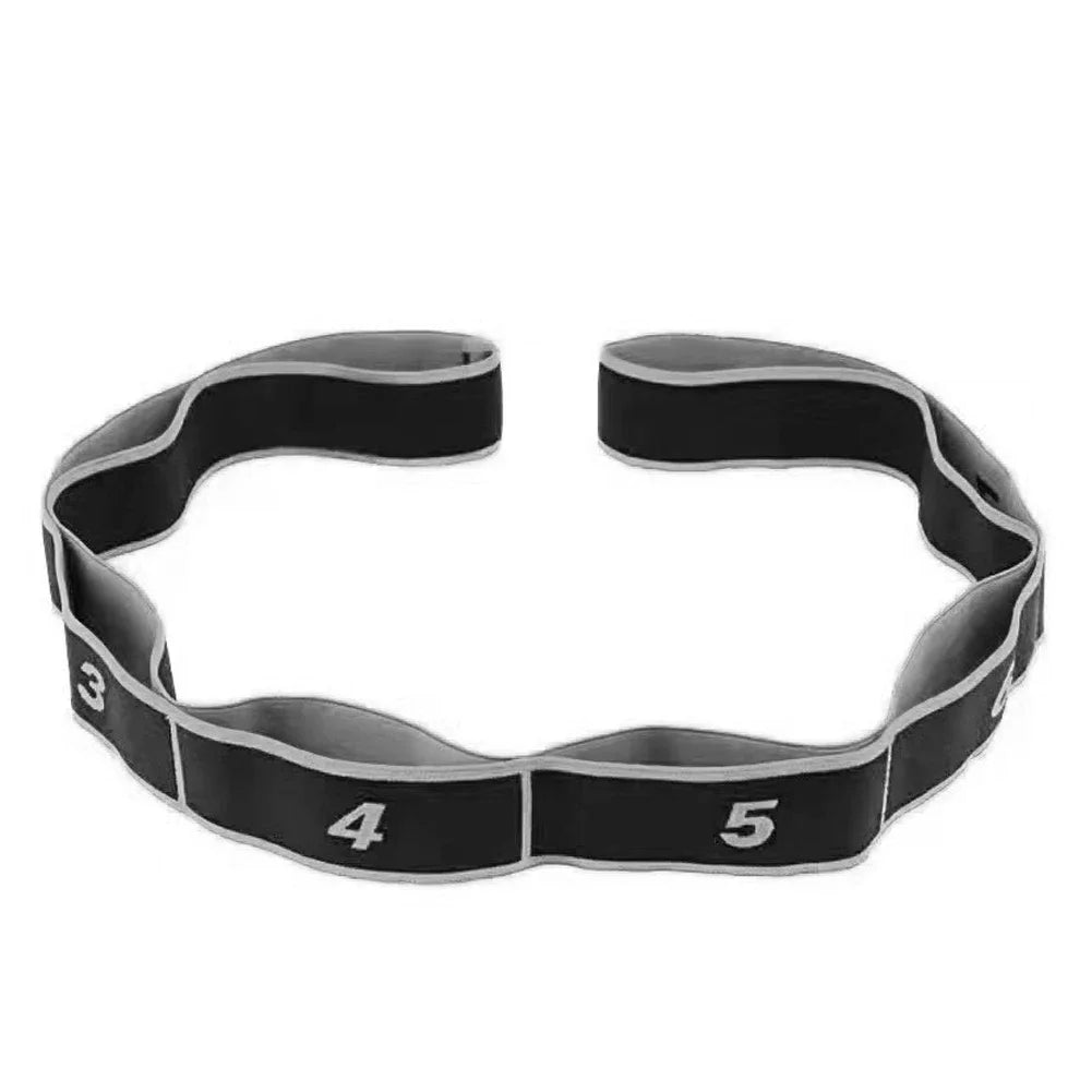 Fitness Exercise Women Man Latin Dance Elastic Stretch Belt With Number Exercise Pull Strap Sports Yoga Resistance Band