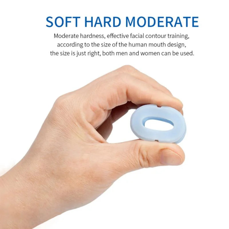 Jaw Exerciser Silicone Facial Jaw Muscle Trainer Fitness Face Masseter Stress Chew Ball Double Chin Reduce Face Lifting Slim