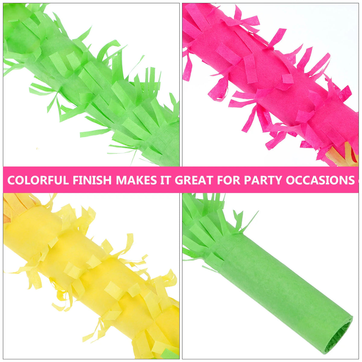 Party Pinata Noisemakers Birthday Supplies Stick Sports Paper Fringecheeringdecorationsfavors Christmas Events Sporting Mexican