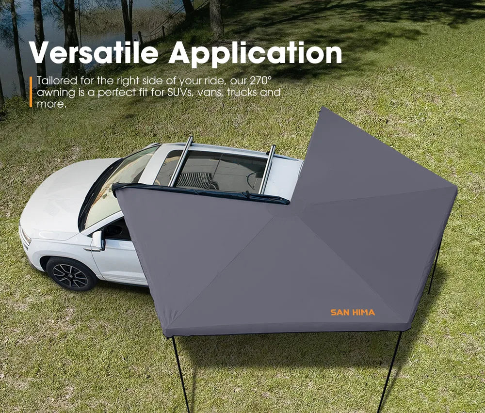 Awning 4WD 4x4 Offroad Camping Free-standing Car Side 270 Degree Awning With Side Wall