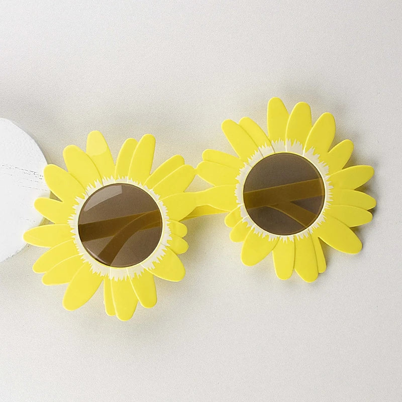Funny Crazy Party Dress Glasses Sunflower Shape Sunglasses Accessories Novelty Costume Party Carnival Glasses Event Decoration