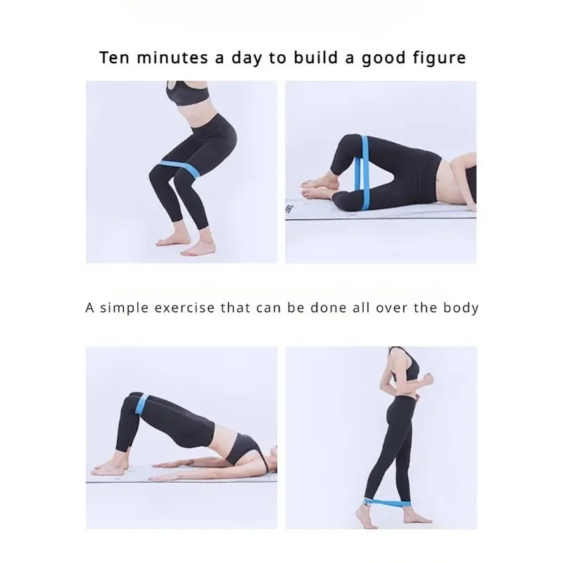 TPE Resistance Bands Gym Pilates Fitness Rubber Loop Band Yoga Elastic Strength Exercise At Home Women Weight Sport Workout