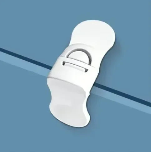 Baby Safety Lock Drawer Anti-Pinching Hand Cabinet Drawer Locks Plastic White Safety Buckle for Children Security Protection