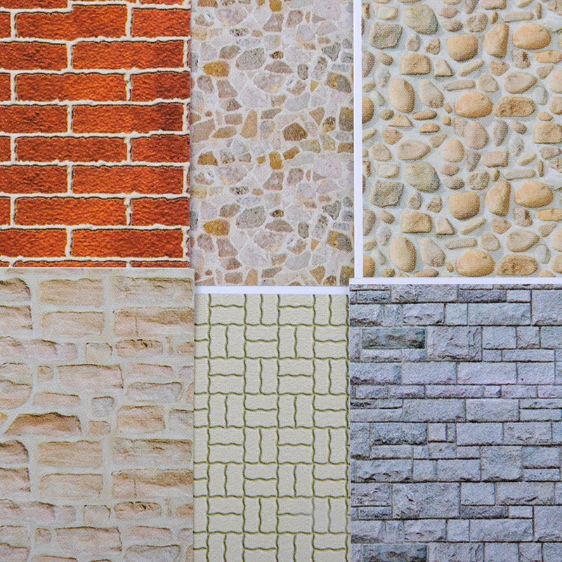 21x29CM Architectural Sand Table Model Material Sticker With Backing Adhesive Wallpaper Flooring Paper 5Pcs/Lot