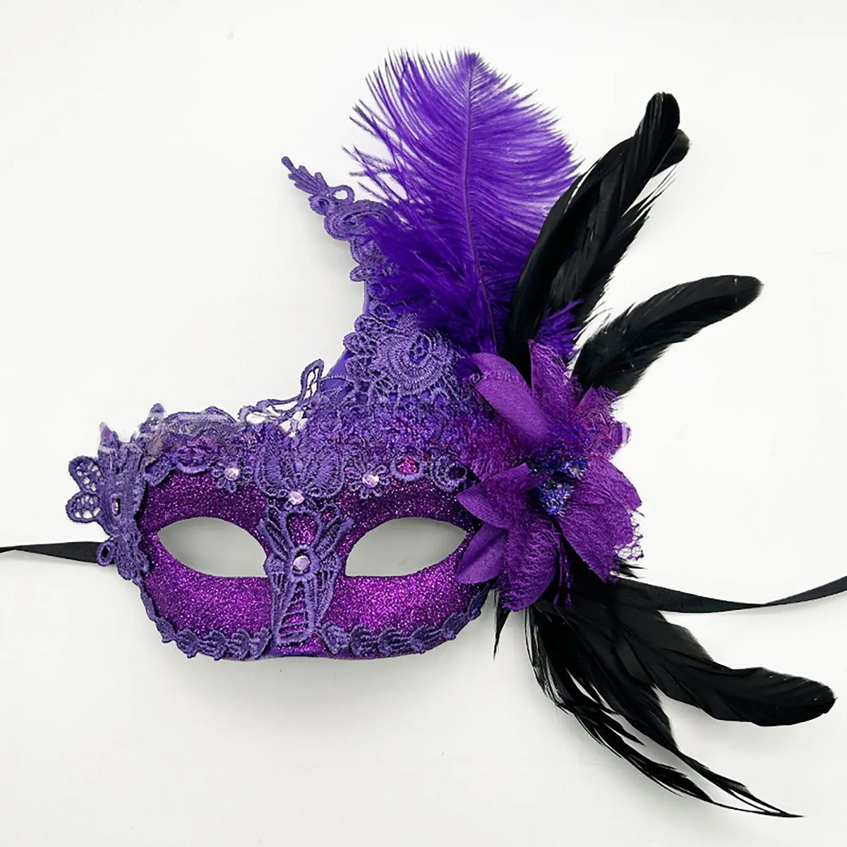 Carnival Masquerade For Women's Faux Feather Party Face Mask Novelty Halloween Christmas Easter Cosplay Party Prom Mask