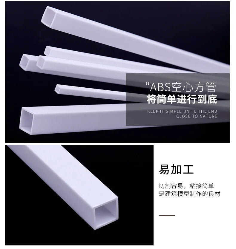 20pcs DIY Model Making ABS Architcture Building Materials Layout Toys Handmade Kits 50cm Students' Graduation Design Materials