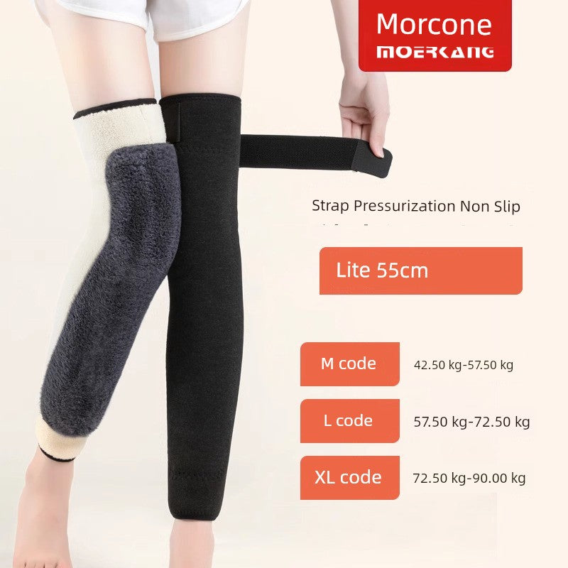Non-Slip plus Velvet Heattech Old Cold Legs Fall and Winter Knee Pad