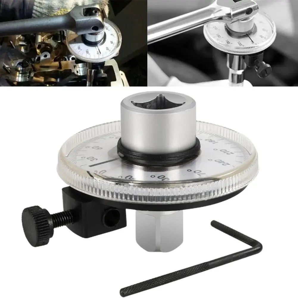 2024 NEW Torque Wrench Torquemeter Dial Hand Tool Calibrated In Degrees Auto Service Equipment Automotive Tools