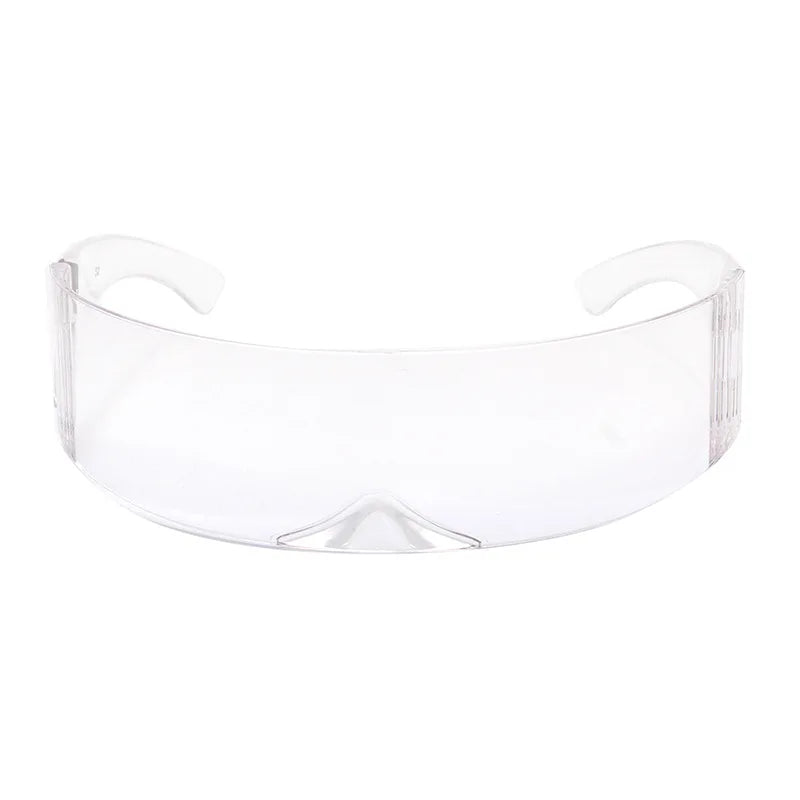 Novelty Metallic Silver Space Robot Party Eye Glasses     Soldier Sunglasses Unisex Photo Prop Goggles